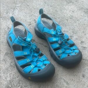 KEEN Waterproof Light Blue/Yellow Women's H20 Hiking Sandal Size 8